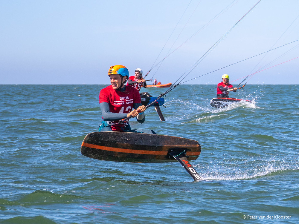 Kitefoil lors de la Kite Foil Cup Holland. Photo: Peter van der Klooster.