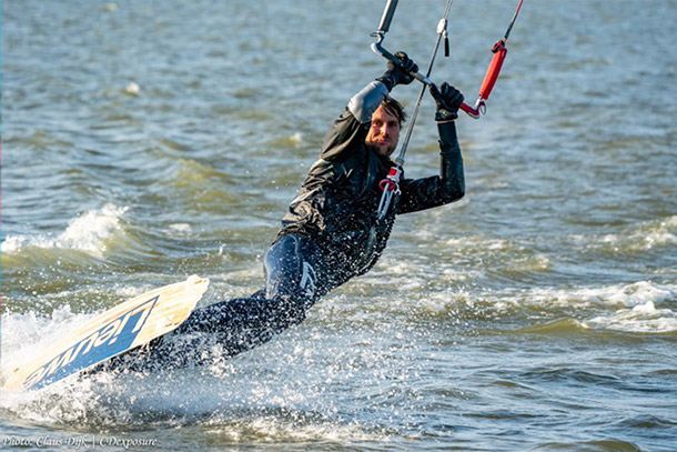 Kitesurf de refroidissement éolien