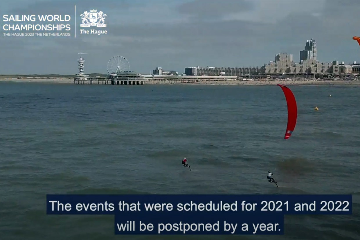 World Sailing Championships and World Youth Sailing Championships with kite surfing Scheveningen