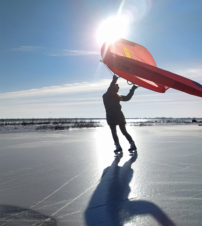 Ice Wingsurfing