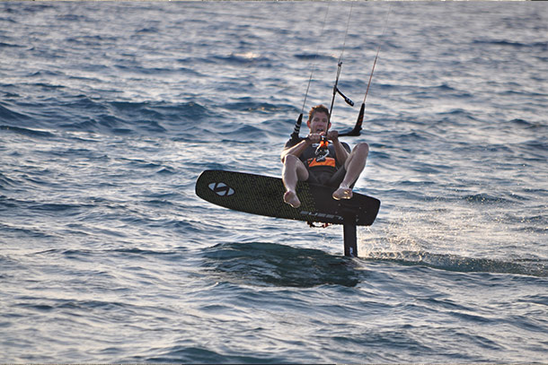 Kite oil racer Tomi Deak