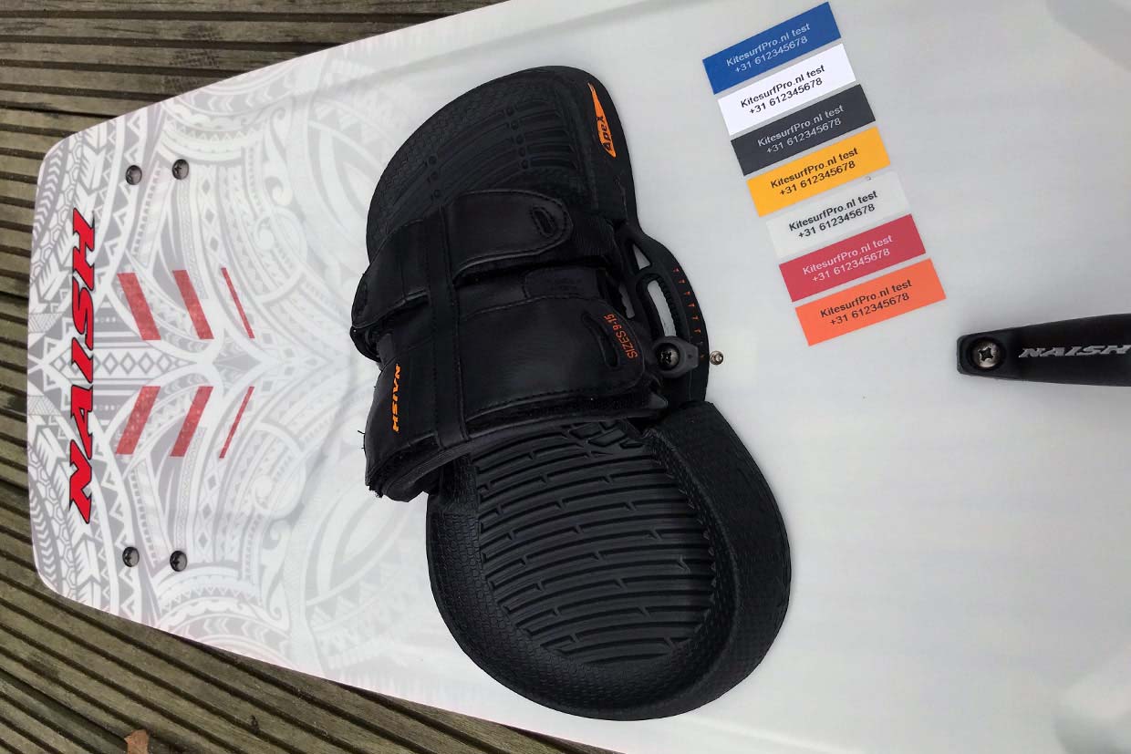 The KitesurfPro waterproof kitesurf sticker with contact details