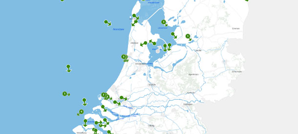 Vent actuel et prévisions à Rijkswaterstaat