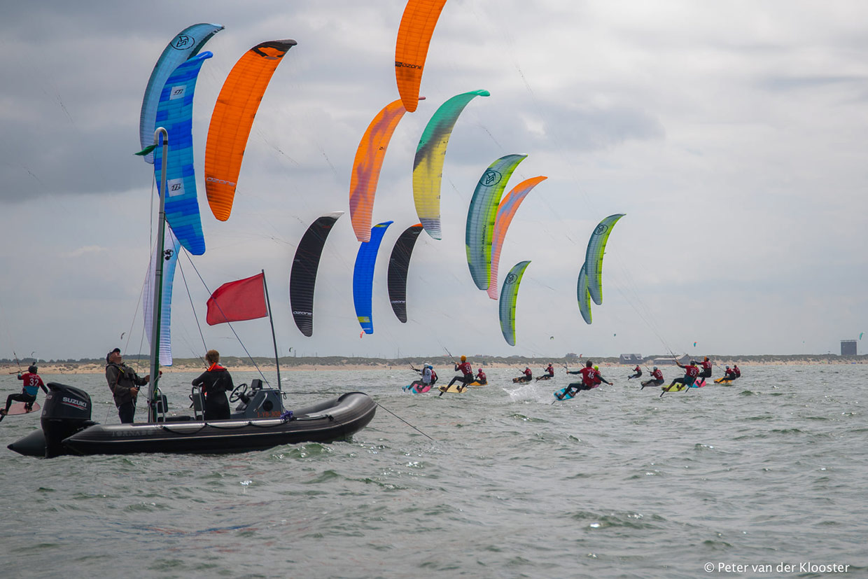 On to Olympic kitesurfing Paris 2024. Photo: Peter van der Klooster during Dutch Kitefoil Cup Holland 2020.