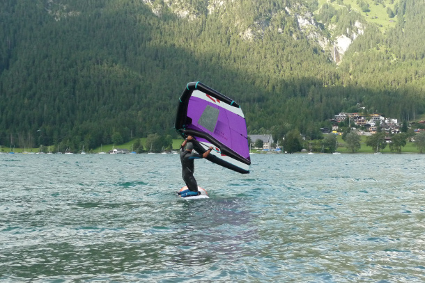 Wing surfing Achensee