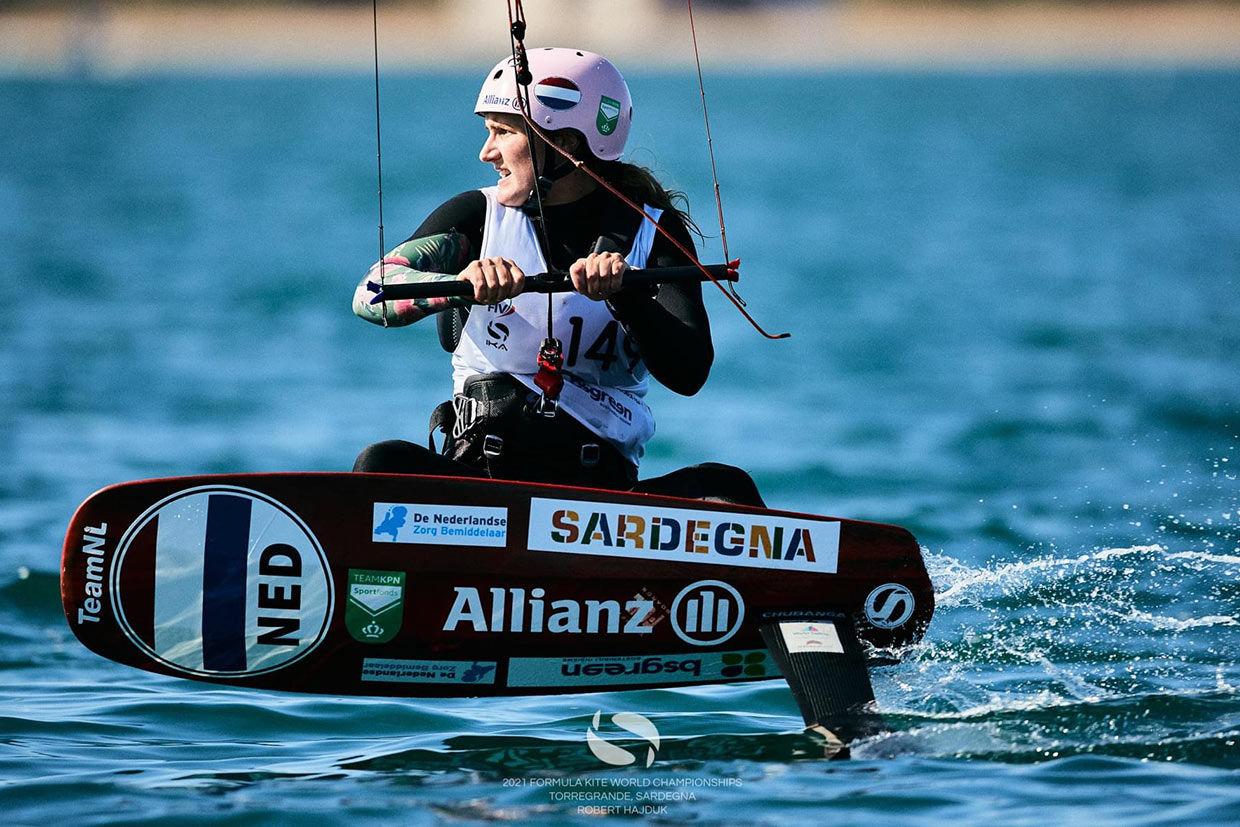 Annelous Lammerts during Formula Kite World Cup Italy