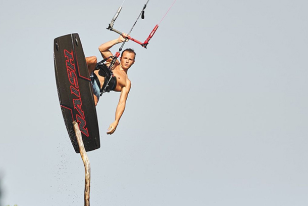 Kitesurfer Stig Hoefnagel