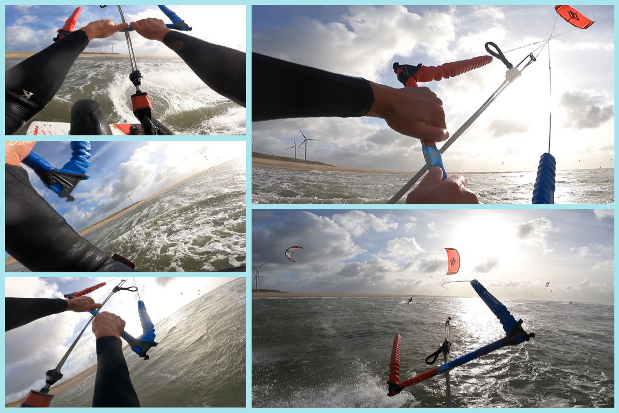 Front roll kite loop transition