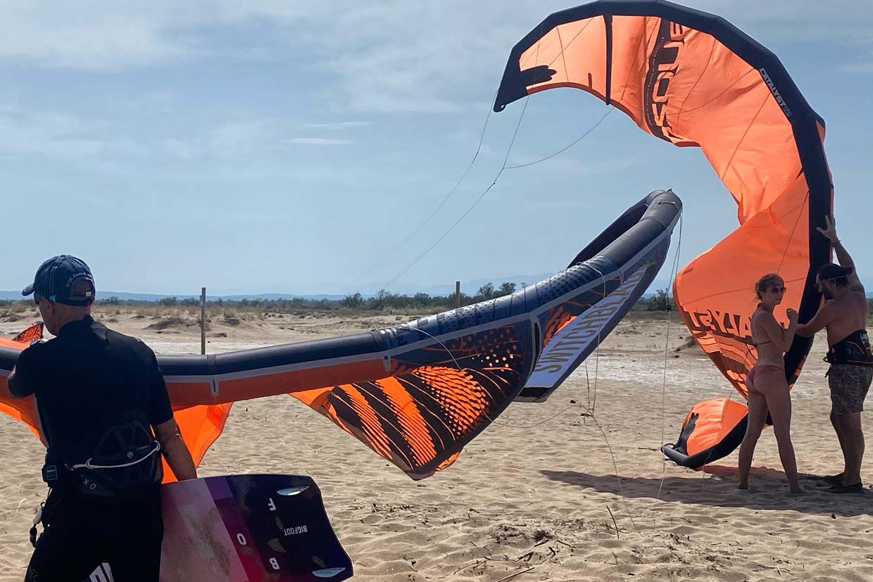 Buy a second-hand kitesurfing set